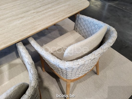 Jardinico TONDO Armchair Teak-Seal Pampas cat C.