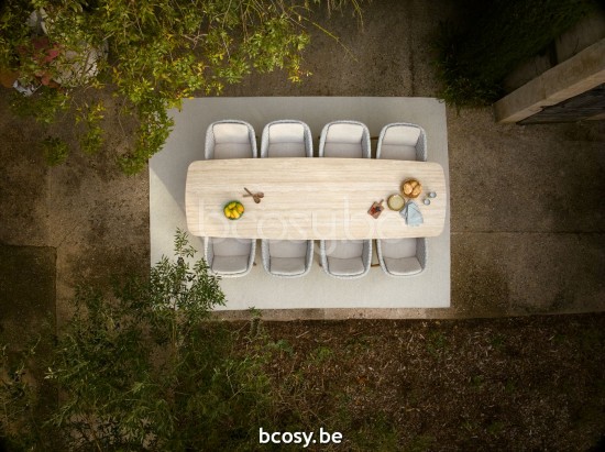 Jardinico TONDO Fauteuil Teck-Seal Pampas cat C.