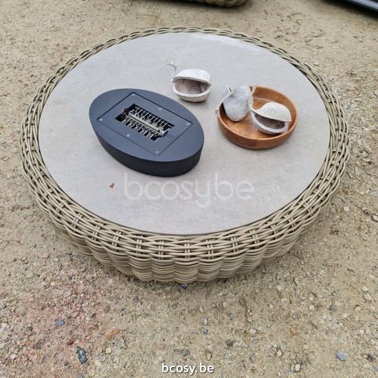 Jardinico TUGU Table Basse Cottage - Ceramic Taupegrey.