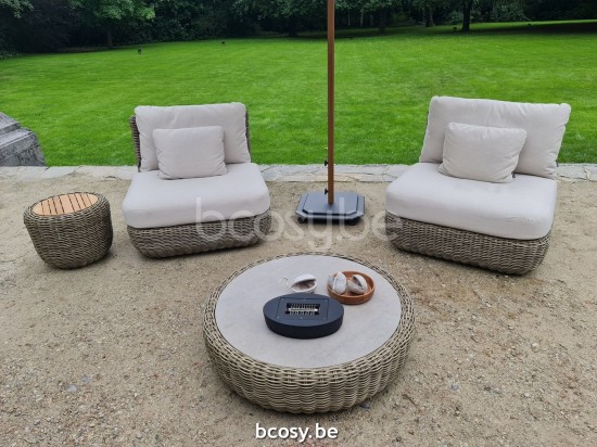 Jardinico TUGU Round Coffee Table Cottage - Ceramic Taupegrey.