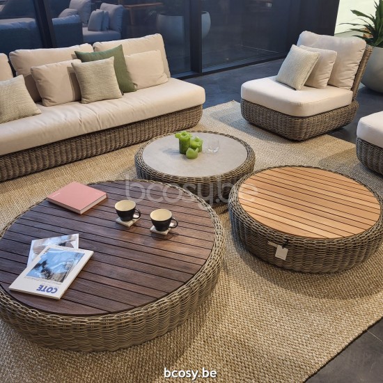Jardinico TUGU Round Outdoor Garden Coffee Table Cottage - Teak.
