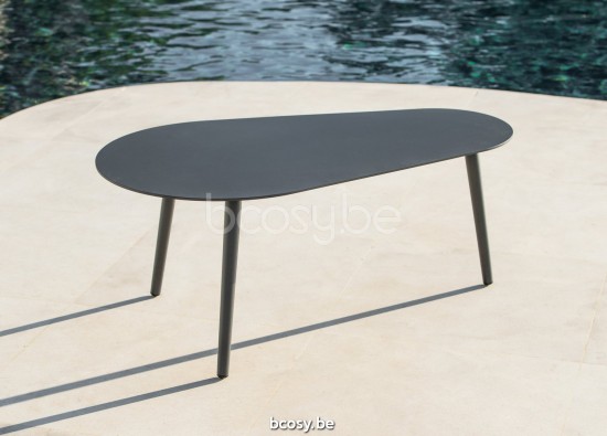 Jati Kebon Amazone Ensemble de tables d'appoint Aluminium anthracite mat.