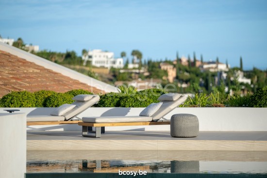 Jati&Kebon Truro ligbedden zonnebedden Antraciet mat aluminium.