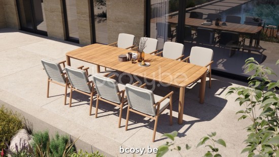 Jati&Kebon Benoa Tuinarmstoelen Linnen.