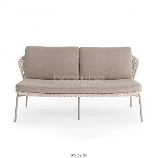 Jati Kebon Lima Sofa 2-zits Zandkleur.