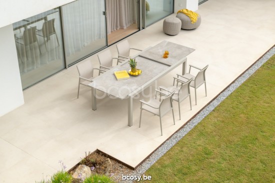 Gescova Lugano Uitschuifbare tuintafel.