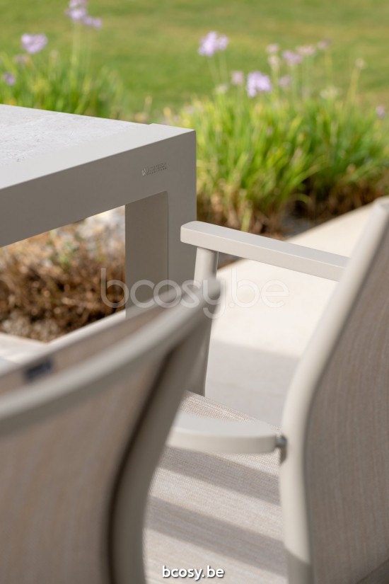 Jati&Kebon Livorno tables de jardin extensibles allongables extensibles Couleur sable.