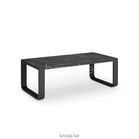 Jati Kebon Reno Coffee Table Alu Charcoal Mat Ceramic Graphite Grey 6mm 120X60x40.