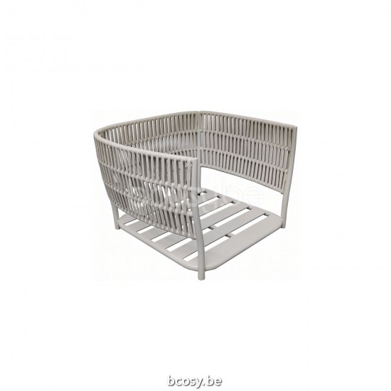 Jati Kebon Cala Lounge 1seat Alu Dune Mat Rope Linnen 20mm Line Weaving.