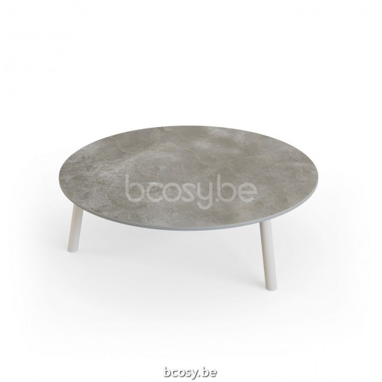 Jati Kebon Ronda Coffee Table Alu Dune Mat Ceramic Palladium Grey 12mm D90x29.