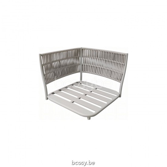 Jati Kebon Cala Lounge 1seat Alu Dune Mat Rope Linnen 20mm Line Weaving.