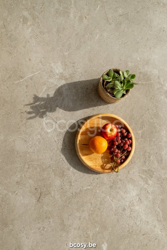Jati Kebon Yate Tuintafel Wit mat aluminium Tafelblad Keramisch Chianca 12mm.