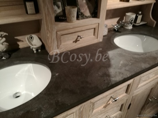 Molecule veneto badkamermeubel COTTAGE COUNTRY LANDELIJK KLASSIEK WASTAFEL MEUBEL MET DUBBELE LAVABO TIMELESS LIVING