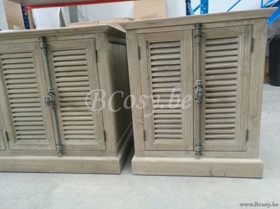 Timeless Living BATHROOM BATH110W Laendliche Cottage Badmoebel Badezimmer Schrank Im Cottage Stil Rustikal Interior Unterschrank 2 Türig Tueren