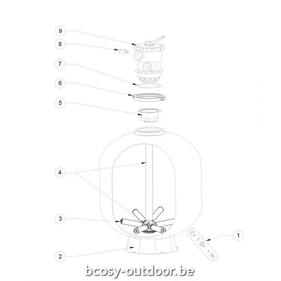 Reductie op de prijs bij Bcosy voor Pentair Zwembadfilter Triton Neo Top Clear Pro, 610mm.