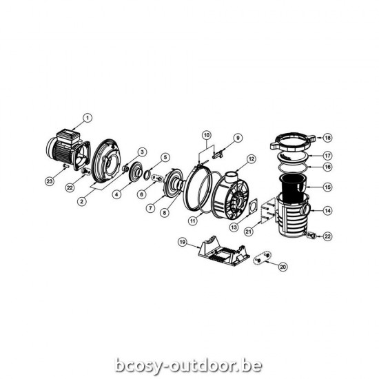 Pentair Zwembadcirculatiepomp Zwembadpomp Ultraflow 16,5 tri.