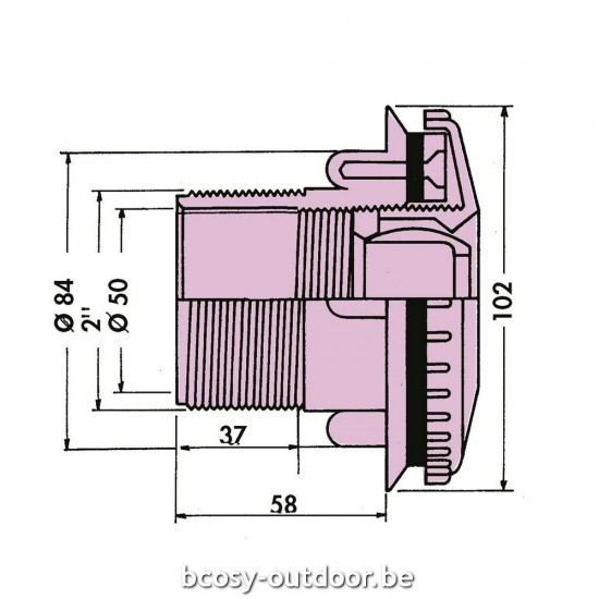 Hayward Richtbare Zwembadinspuiter voor linerbaden - gekleurd.