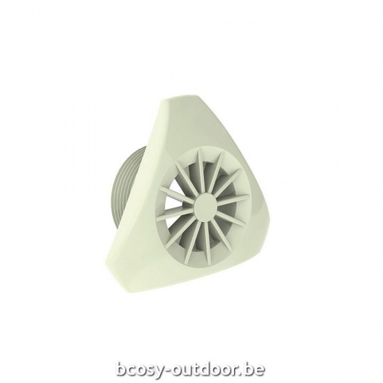 Weltico Driehoekige Zwembadinlaat met rooster - gekleurd.