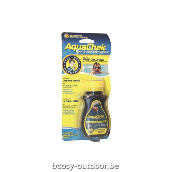 Zwembadwater testkit Aquachek Geel 4 in 1, toonzaalverpakking 12 stuks PPG 3010040017.