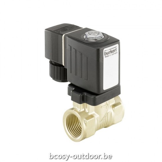 Bürkert Burkert messing magneetventiel 1/2' - 2 weg 230 V PPG 3016100003.