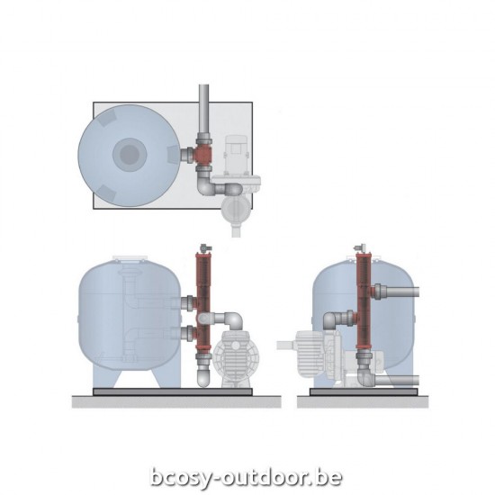 Beste prijs bij Bcosy voor Besgo autobackwashklep 5-weg-klep 2' 190mm Triton/Calplas.