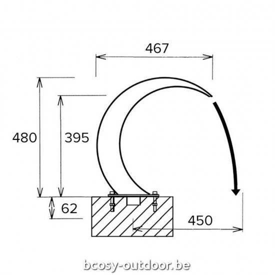 Flexinox Zwembad Watergordijn Mini Bali AISI 304.