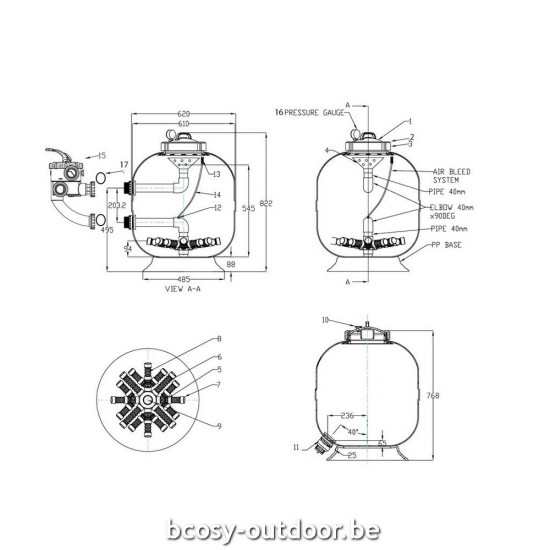 Discount bij Bcosy op Zwembadfilter PPG Filter Deluxe 24'.