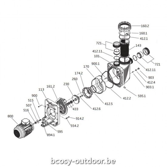 Zwembadpomp met variabele snelheid PPG PompDeluxe 22 Mono.