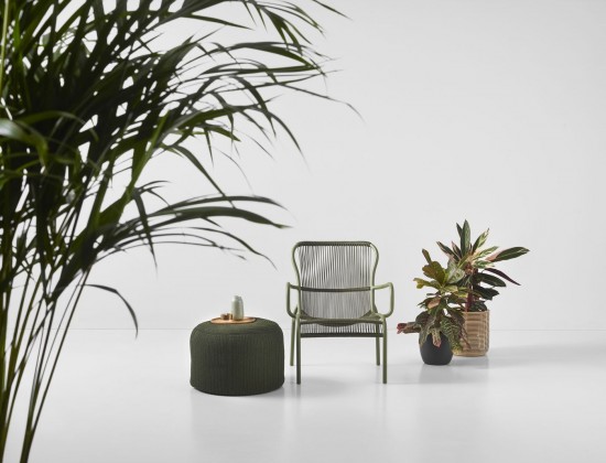 Vincent Sheppard Pouf OTTO Otto Pouf Cordon Crocheté Mousse Polypropylène.