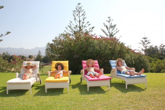 Vincent Sheppard Safi lits de jardin bain de soleil Fauteuils de relaxation chaises longues Tressage Vieille dentelle Polyéth