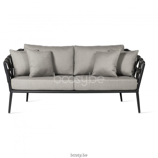 Vincent Sheppard Leo Lounge Sofa Lava Aluminium frame Lava Touw Acryl.