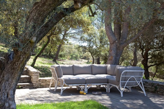 Vincent Sheppard Lucy Modulare Mitte Off-white Flechtwerk Polyethylen.