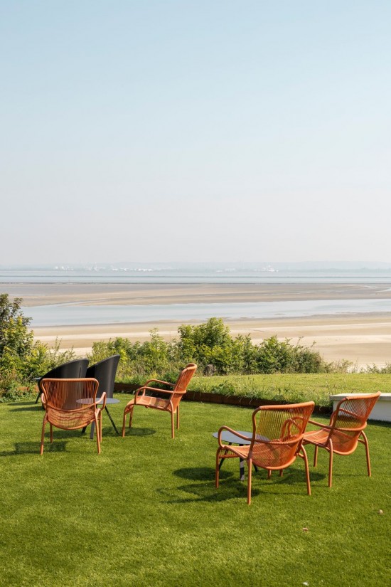 Vincent Sheppard Loop Lounge Set 1 sitz Gartenloungegarnitur Gartencouch Loungegruppe Rahmen aus Terrakotta Aluminium Terrako