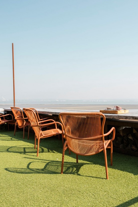 Vincent Sheppard Loop garden outdoor lounge sets Terracotta Aluminium frame Terracotta Crochet Polypropylene.