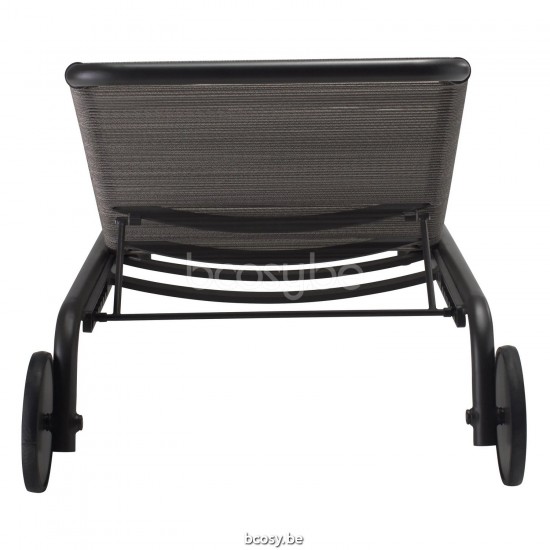 Vincent Sheppard Kodo ligbedden zonnebedden Fossil Grey Aluminium frame Fossil Grey Touw Polypropyleen.