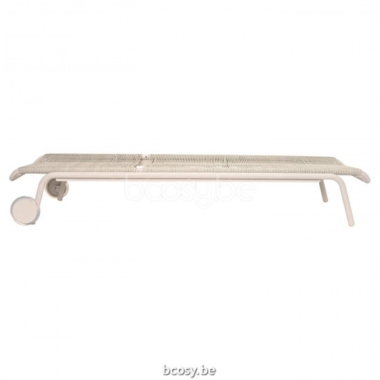 Vincent Sheppard KODO Sonnenliege Kodo Sonnenliege Rahmen aus Dune Weiß Aluminium Dune Weiß Seil Polypropylen.