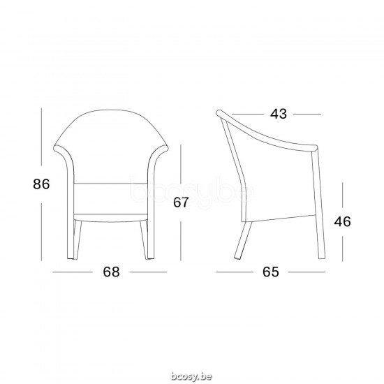 Vincent Sheppard Vincent Sheppard Kenzo Dining Chair Old Lace Wicker Polyethylene.