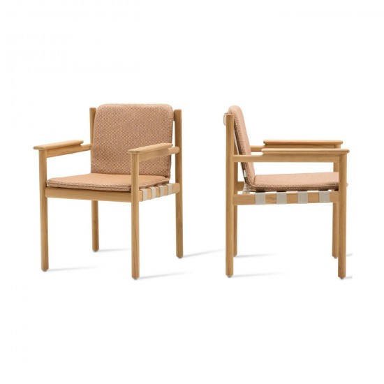 Vincent Sheppard Oda Chaise cadre en Bande De Tissu Flax Polypropylène.