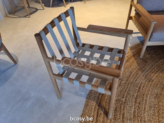 Vincent Sheppard Oda Tuinarmstoelen frame Flax Stoffen Band Polypropyleen.