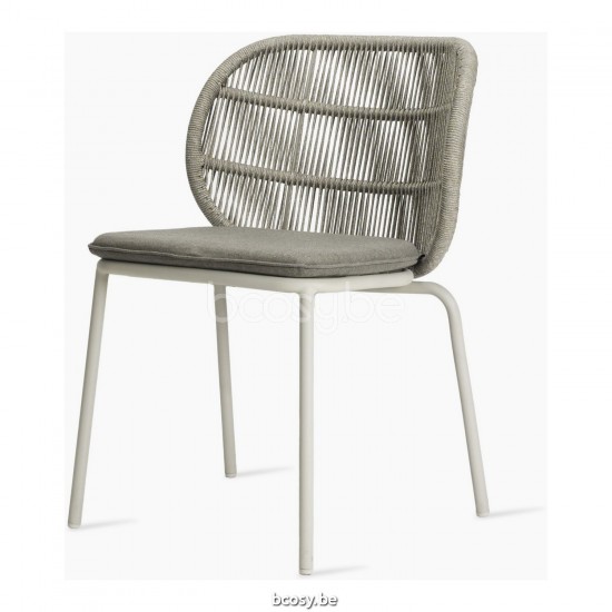 Vincent Sheppard Kodo fauteuils de jardin Cadre en Aluminium Blanc dune Corde Blanc dune Polypropylène.