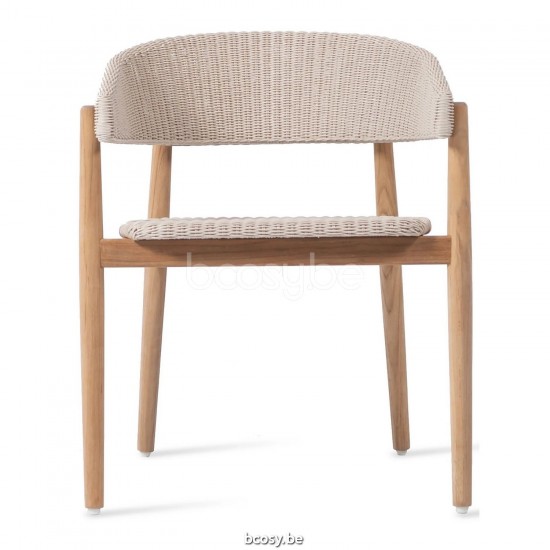 Vincent Sheppard Chaise MONA Mona Chaise Cadre en Teck non traité Tressage Vieille dentelle Polyéthylène.