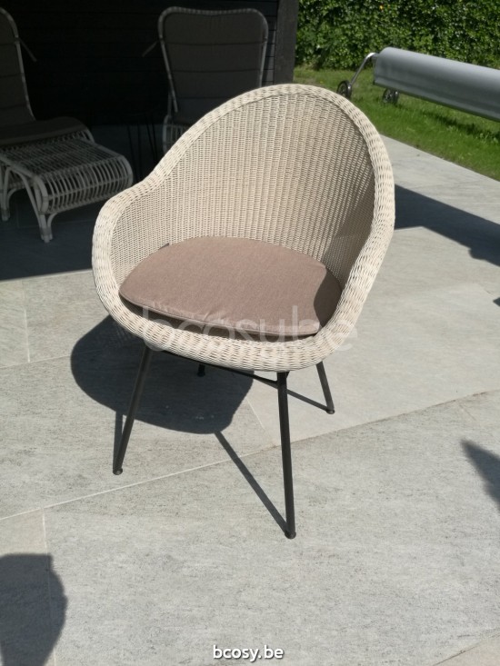 Vincent Sheppard EDGARD Chaise - Acier Edgard Chaise Cadre en Acier A Revêtement en poudre noir Tressage Vieille dentelle Polyéthylène.