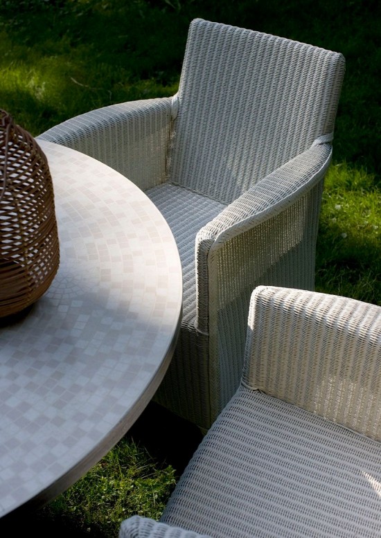 Vincent Sheppard Dovile Chaise Lloyd Loom Blanc pur.