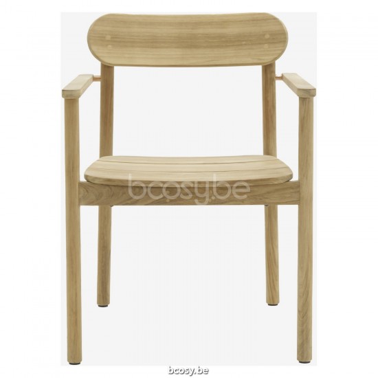 Vincent Sheppard Freya Armstoel Onbehandeld teakhout frame.