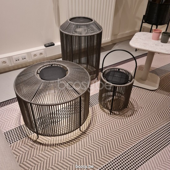 Vincent Sheppard Mora Kleine Lamp Met Handvat Zwart Stalen frame.