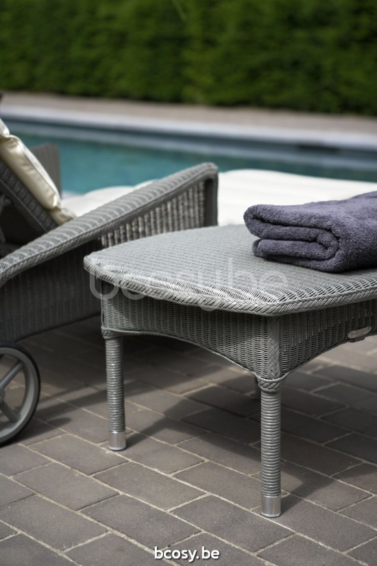 Vincent Sheppard Dovile Tuinsalontafel 106x60 Kwartsgrijs Lloyd Loom.