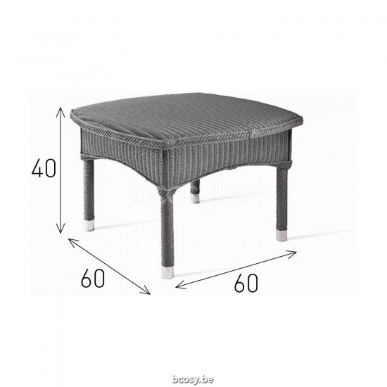Vincent Sheppard Vincent Sheppard Dovile Garden Side Table Oyster Lloyd Loom.