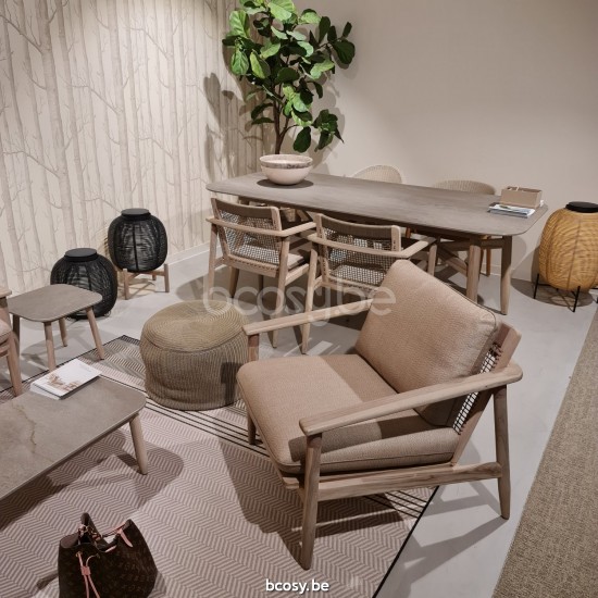 Vincent Sheppard David tables de jardin Cadre en Teck Vieilli 210x100.