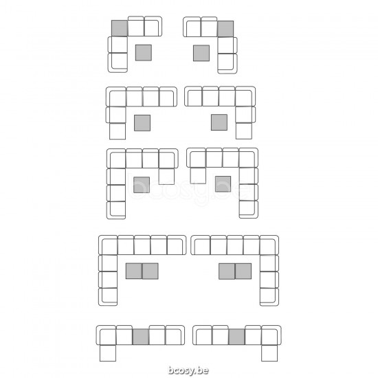 Vincent Sheppard Lucy Modulaire Voetsteun - Salontafel.