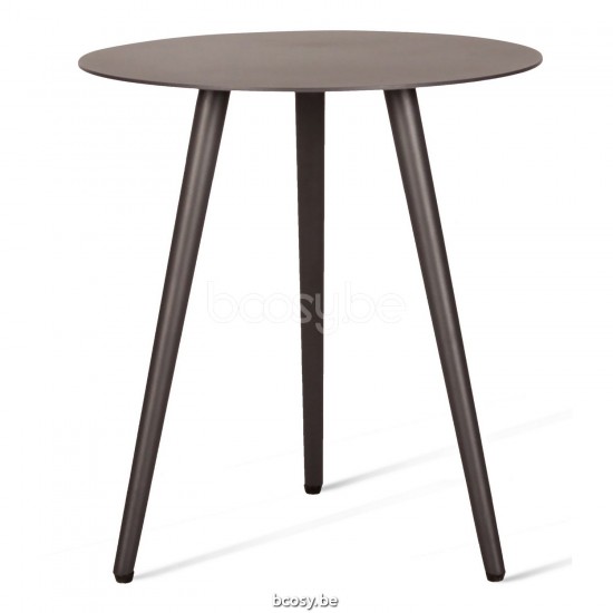 Vincent Sheppard Leo Ronde tuinbijzettafel Rond Lava Aluminium frame.